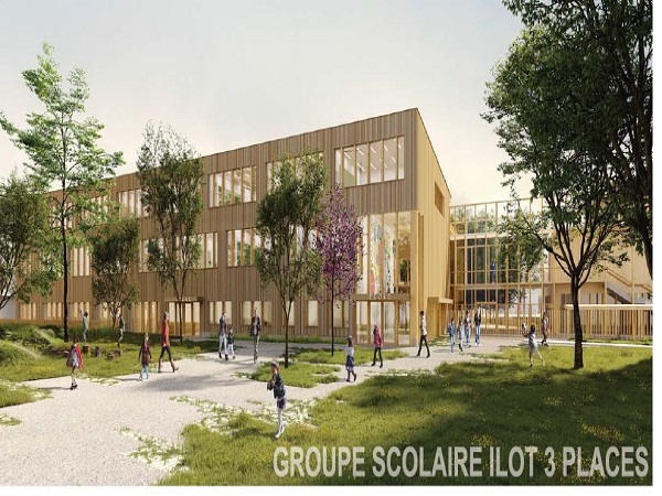 150 CONSTRUCTION GROUPE SCOLAIRE Louise Michel 18 classes avec Gymnase / Centre de loisirs / Crèche - 13.1 M€HT